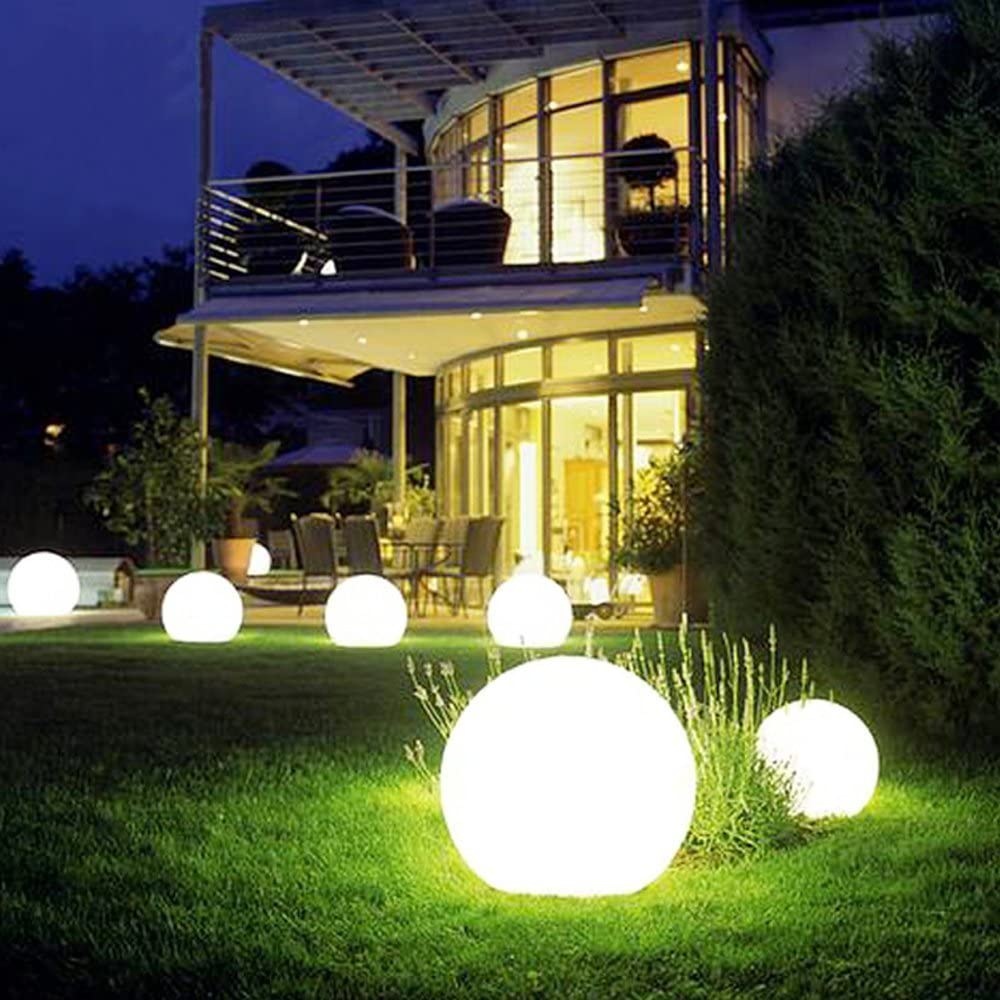 led garden ball light