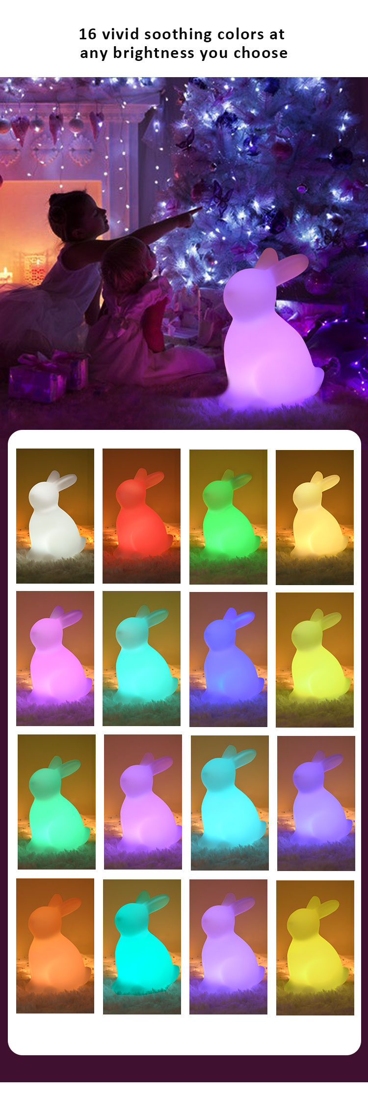 Night Light | LED Night Light | Bunny Night Light | Custom Night Light