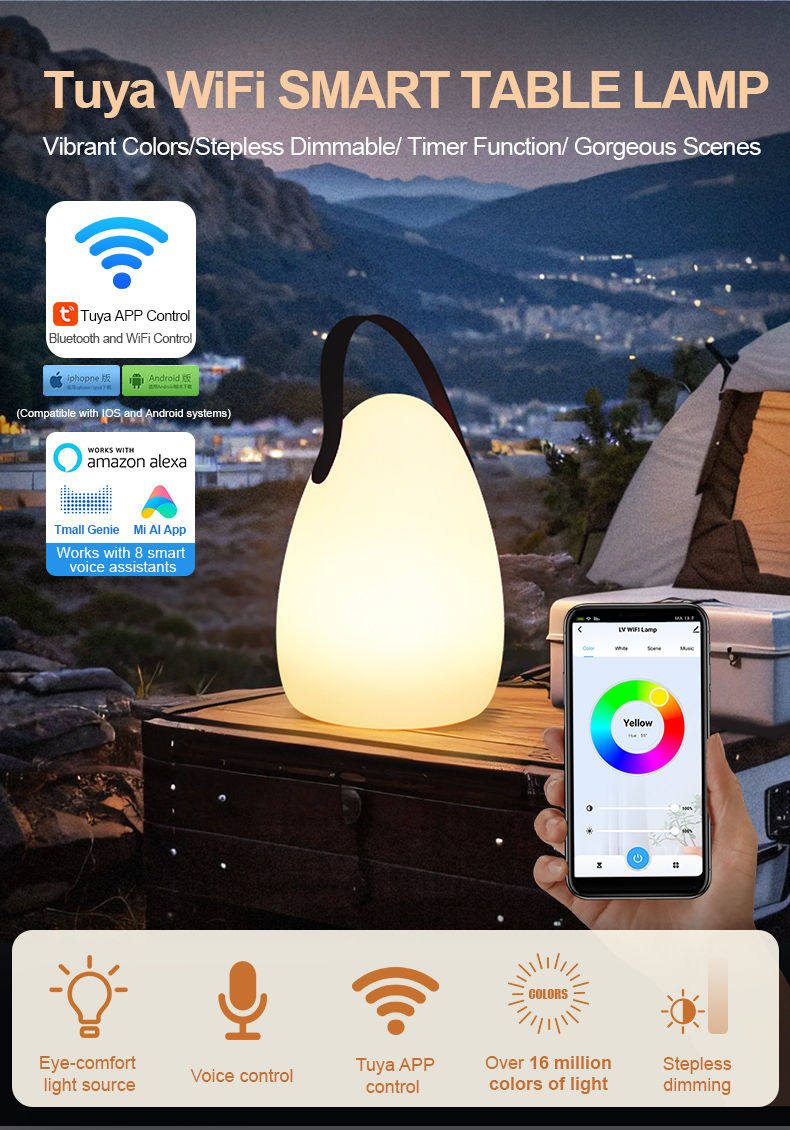 Smart Table Lamp | Portable Table Lamp | LED Lantern | Light Venus