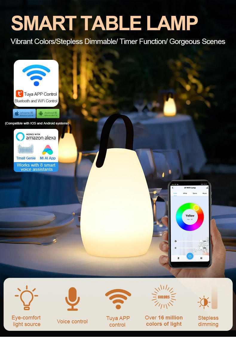 Custom Table Lamp | Smart Table Lamp | Alexa Enabled Table Lamp | WiFi Table Lamp 