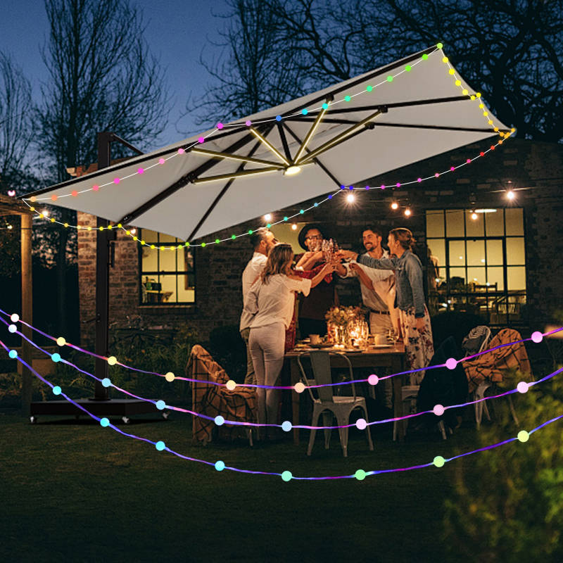 Outdoor Weatherproof Multi Colored RGBW LED Festoon String Lights