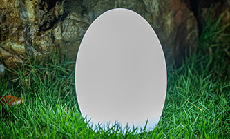 Cordless Egg-shaped LED Light Table Lamp Creates Ambiance with Wireless Convenience